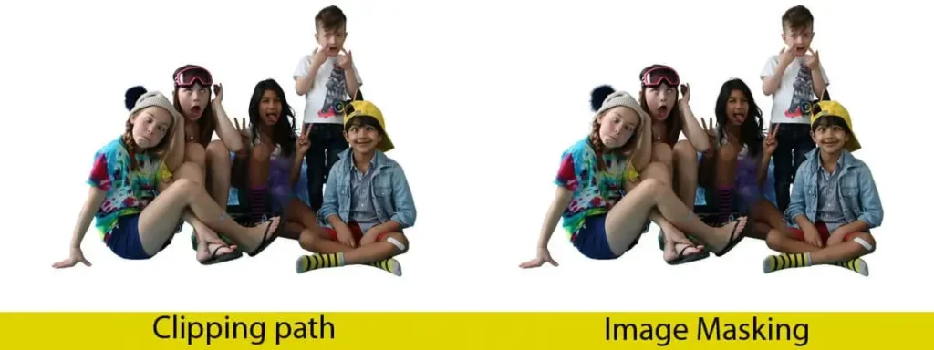 clipping path masking differences