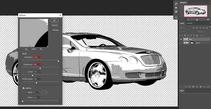 oil paint filter, photoshop