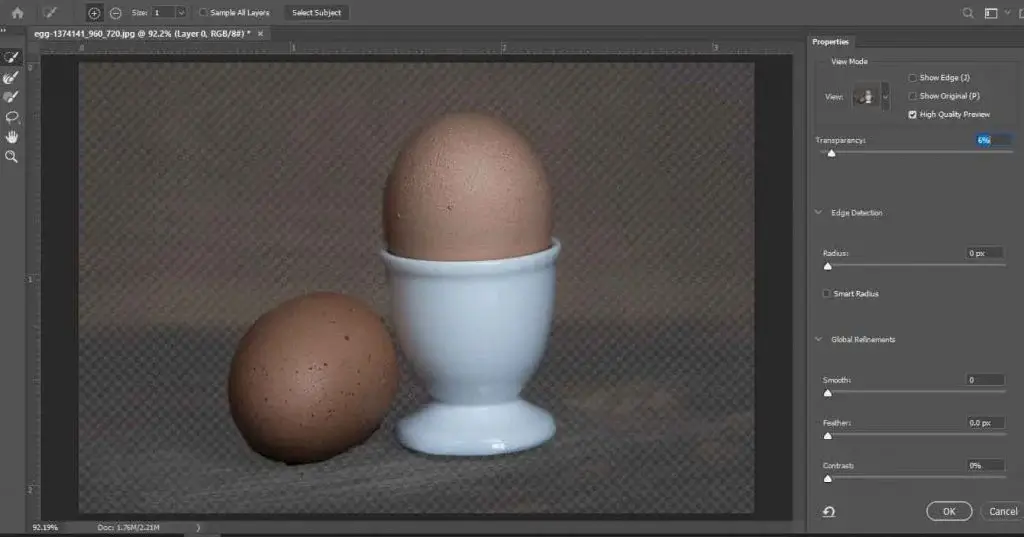 photo cutouts select mask