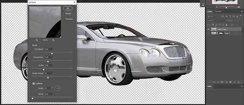 set values for oil paint filter, how to vectorize an image