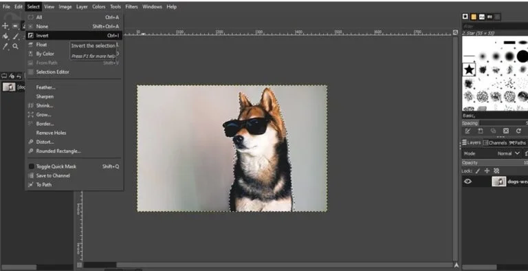 how to use gimp to remove background