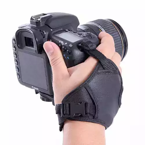 Leather Triangle Camera Hand Grip Strap