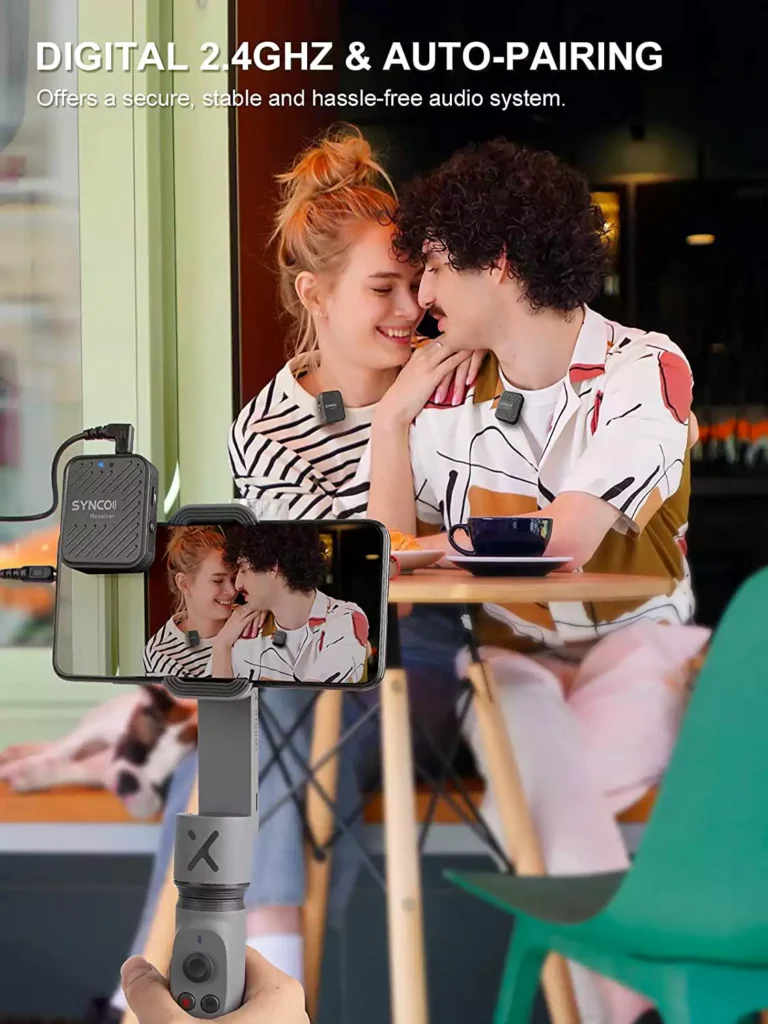 Synco 2.4G Professional Video Microphone, Action Camera Microphone Attachment