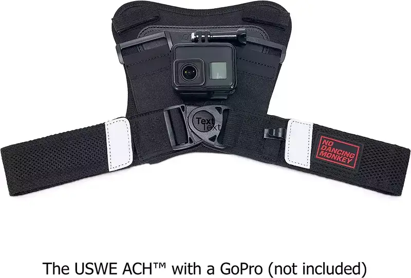 Front Mount on USWE Bounce Free Backpacks. Size M-XL. Fits GoPro Cameras. Keeps your Action Cam Steady doing Action Sports