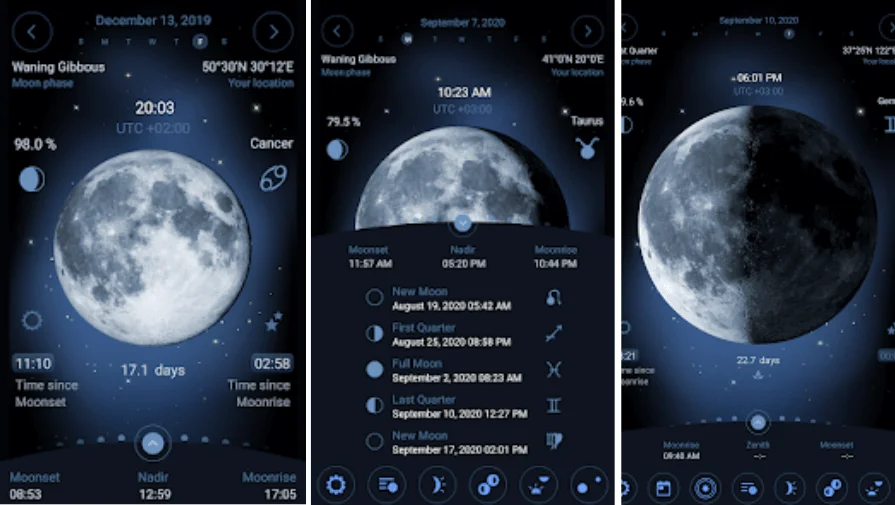 Deluxe Moon, Milky Way Apps