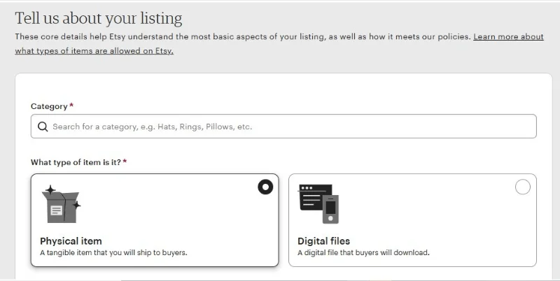 Add Your First Product Listing on Etsy