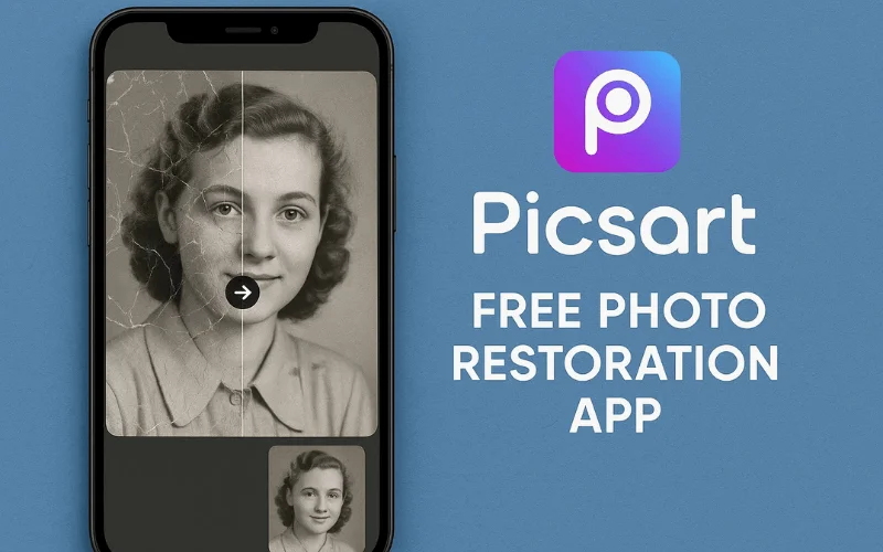 Picsart free photo restoration app