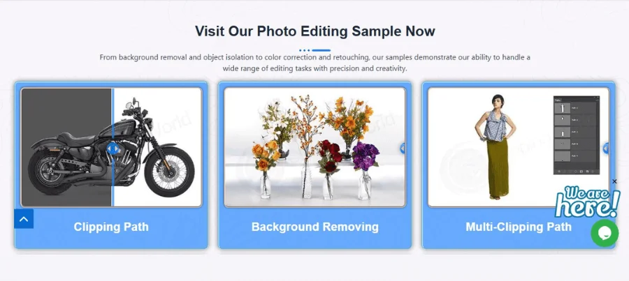 Example of manual background removal by Clipping World