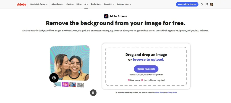 Screenshot of background removal process using Adobe Photoshop