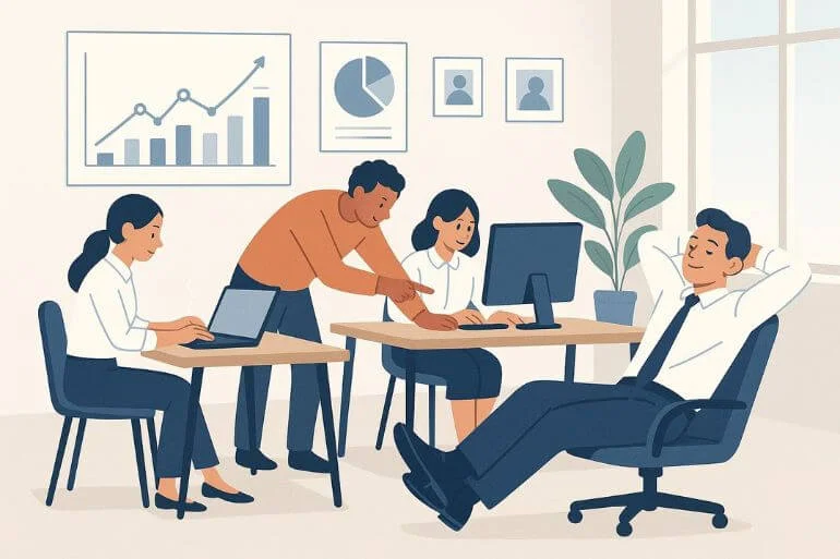 Professional team handling photo editing efficiently to reduce pressure