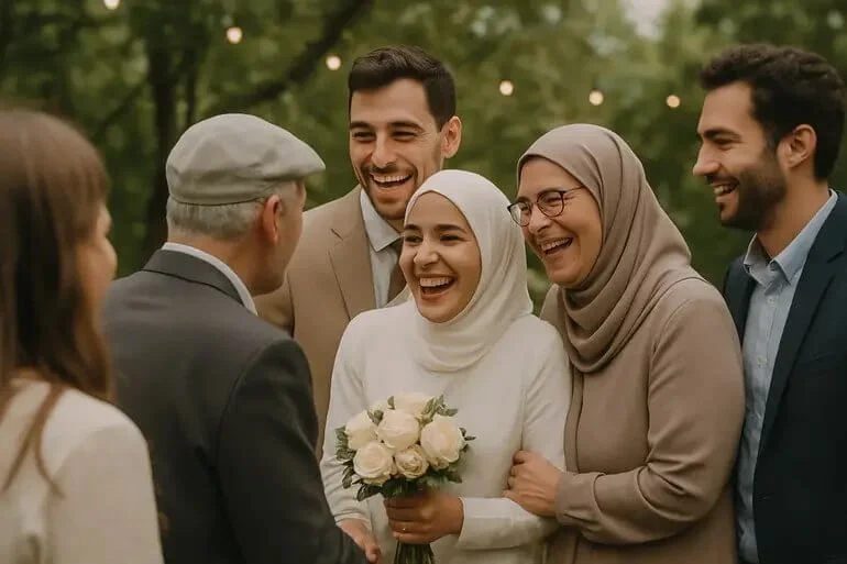 Wedding photo with minimal edits, true-to-life colors, and natural light.