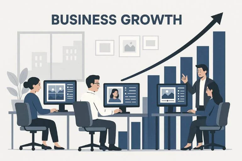 Scalable photo editing workflow for growing business