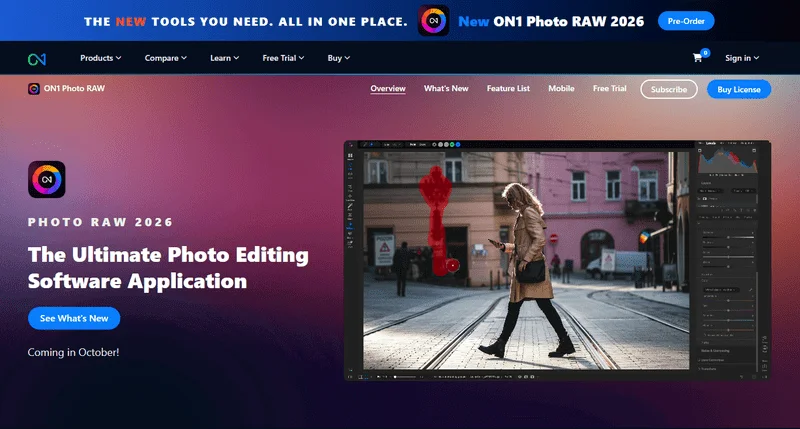 Screenshot On1 Raw Photo