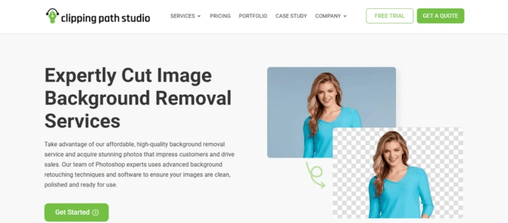 Clipping Path Studio website screenshot