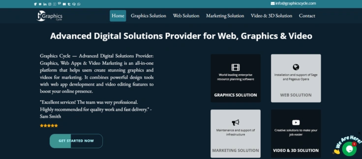 Graphics Cycle image editing and background removal service website