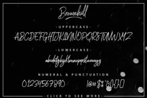 Clipping World Brownhill Fonts