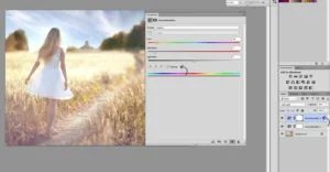 Colorize feature on the Master’s Channel, Hue and Saturation in Photoshop