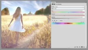 Reds Channels, Hue and Saturation in Photoshop