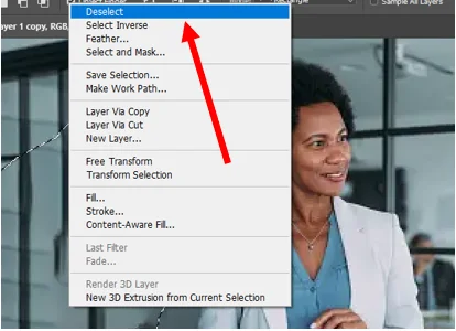 Deselect Option in Photoshop