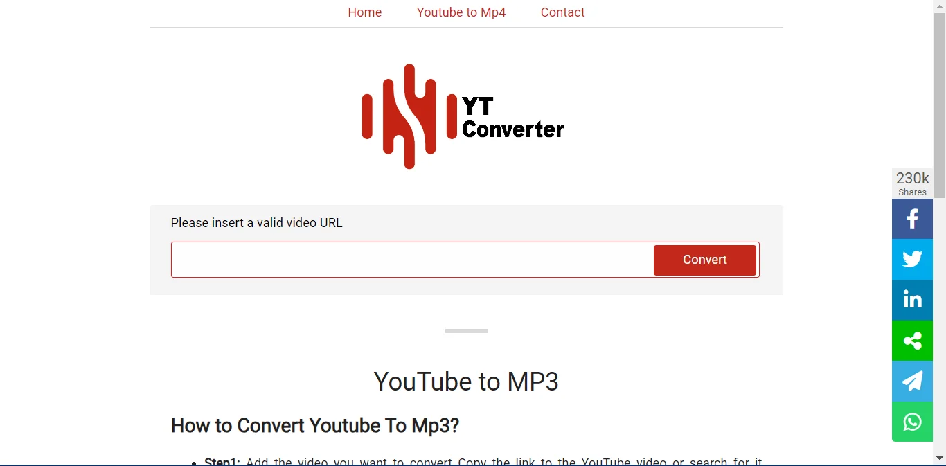 YouTube to MP3 Converter