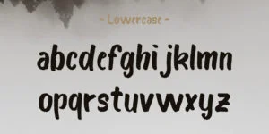 bosk font lowercase