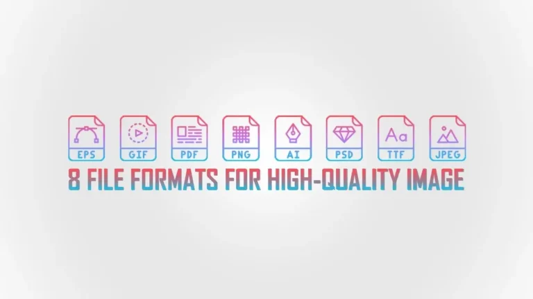 file formats for high quality image