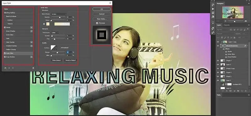 create a new project, YouTube Banner Photoshop