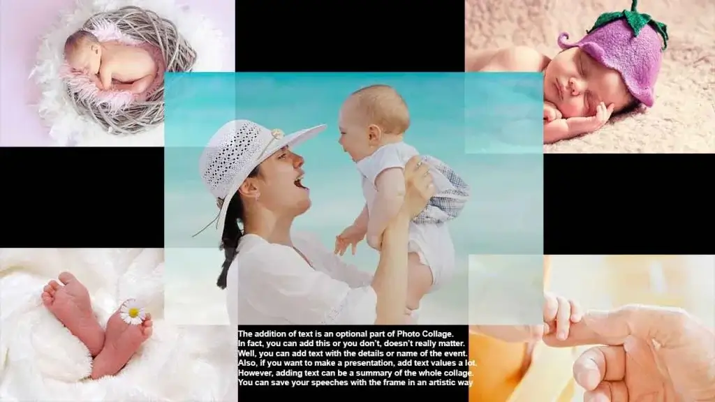 add text in collage photos, How to make a photo collage in Photoshop