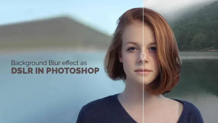 background blur effect as DSLR in photoshop