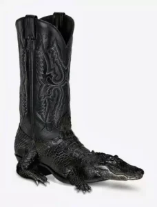 Cowboy crocodile shoes, crocodile heels