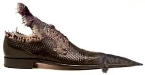 most dangerous look shoes, crocodile shoes