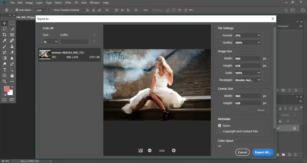 Export in Photoshop, Photoshop CC 2019 Features