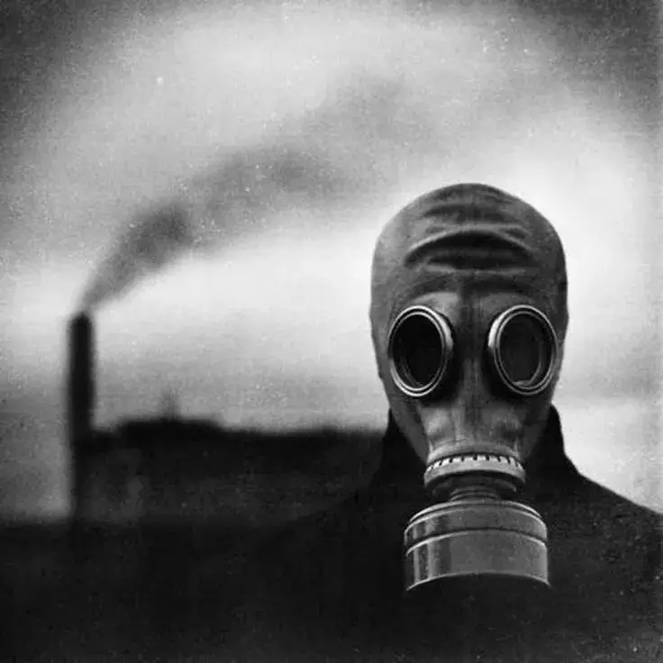 gas mask photography