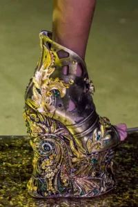 Guo Pei at Couture Spring shoes