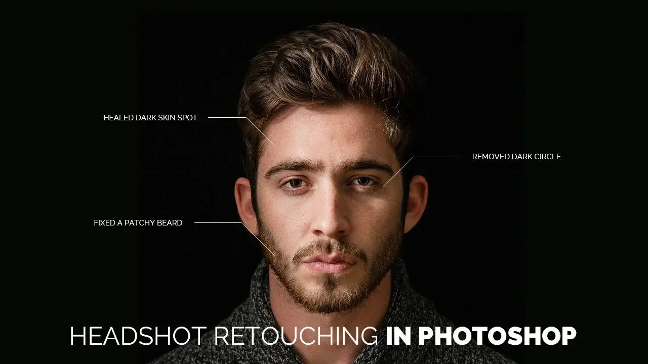 how to do headshot retouching in photoshop, headshot retouching