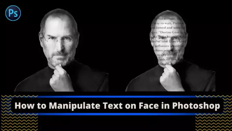how to manipulate text on face in photoshop, text on face