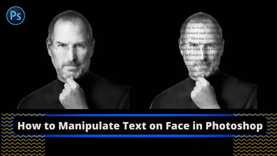how to manipulate text on face in photoshop, text on face