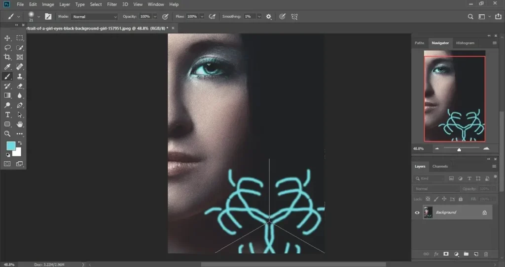 Symmetry Mode, Photoshop CC 2019 Features