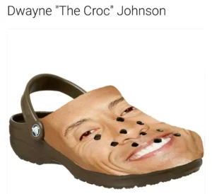 Ugly shoe meme with Dwayne