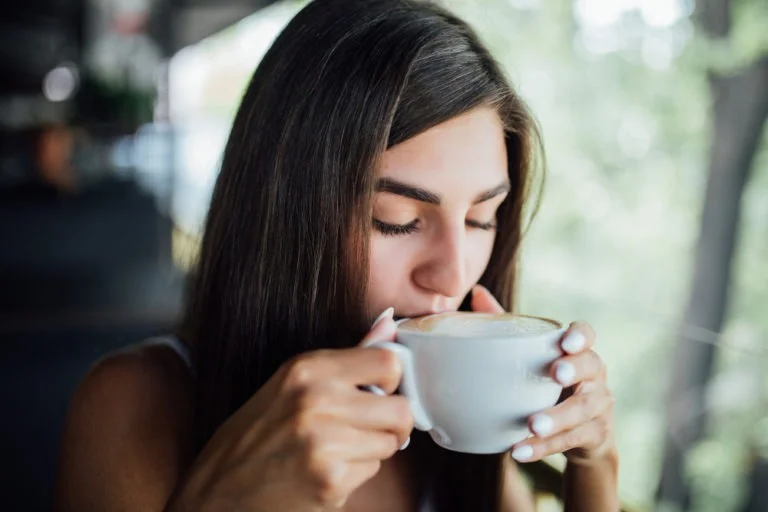 Coffee Time Pose, Senior Picture Ideas