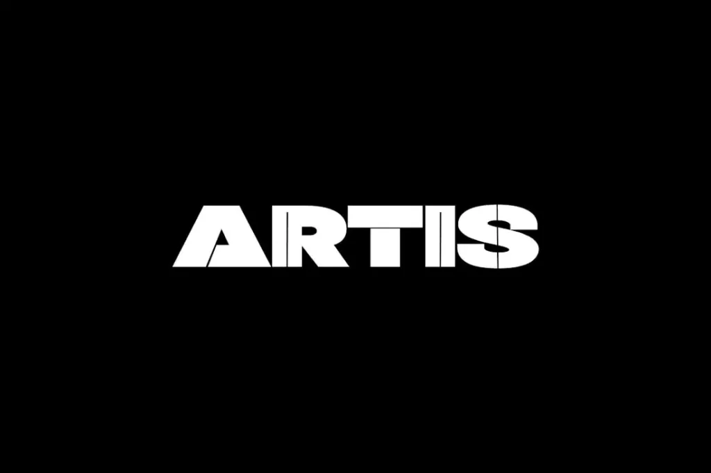 artis unique display logo font