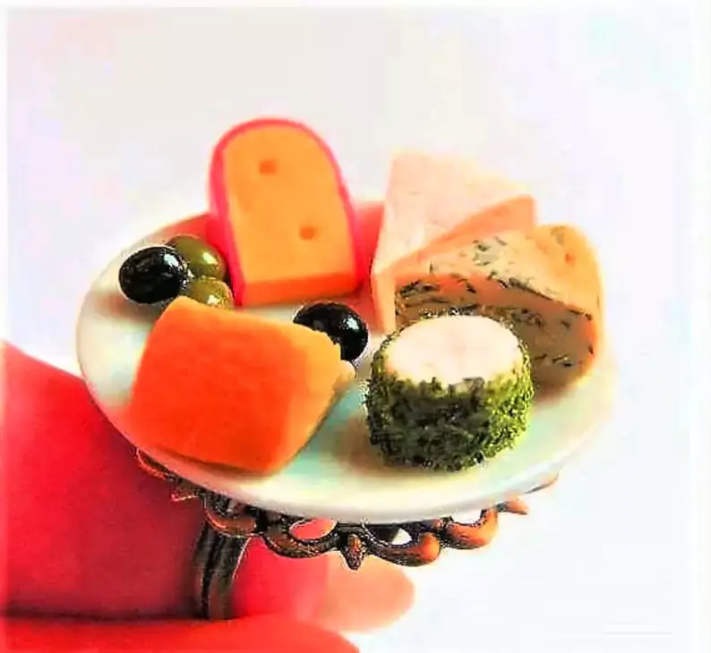 food jewelry cheese platter ring exclusive