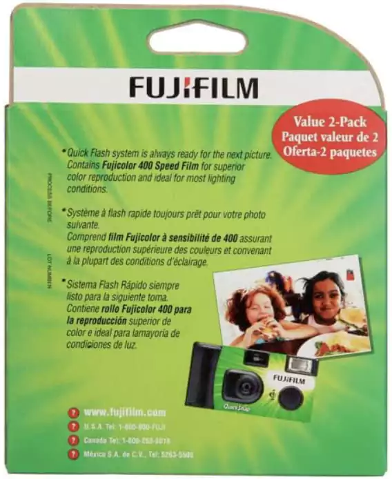 Fujifilm QuickSnap Flash 400 Disposable 35mm Camera