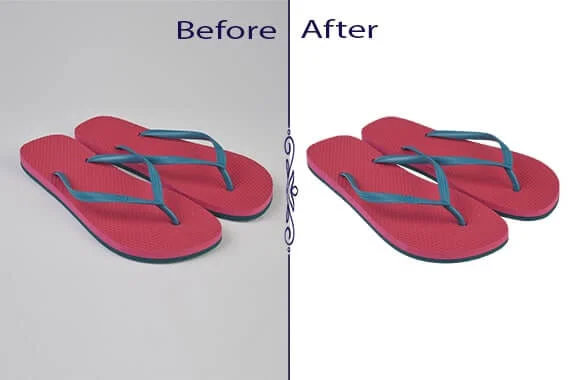 high end shoe photo editing