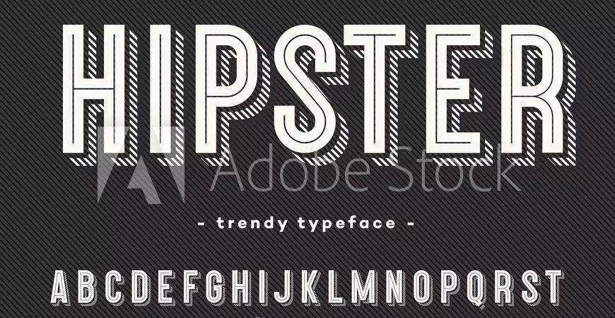 hipster bold typeface for logos