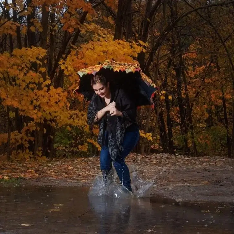 leaf umbrella amazing photography ideas