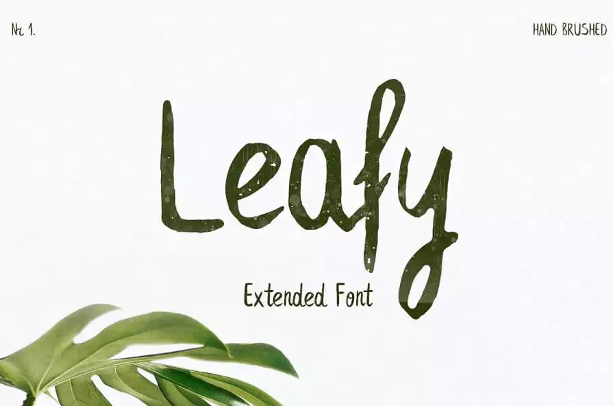 leafy font