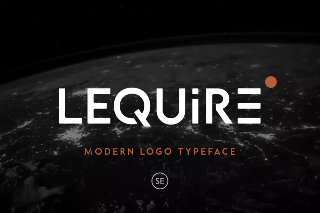 lequire modern sans logo typeface