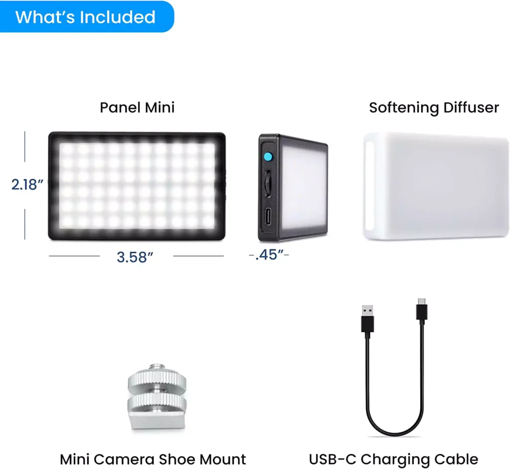 Lume Cube Bicolor Panel Mini LED Light for Professional DSLR Cameras