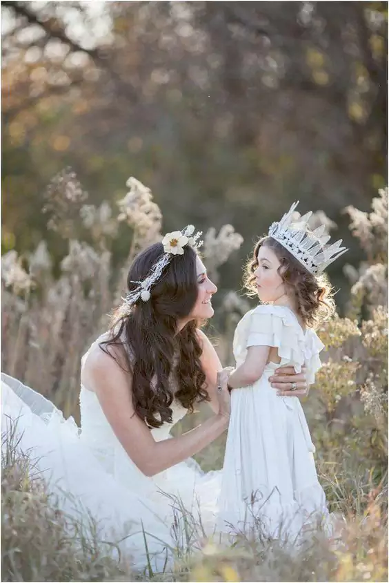 Gorgeous White Party Gown With A Crown